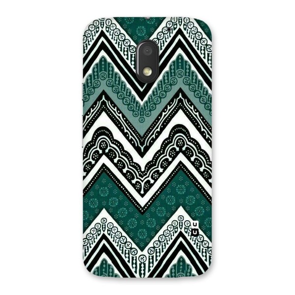 Green Chevron Back Case for Moto E3 Power