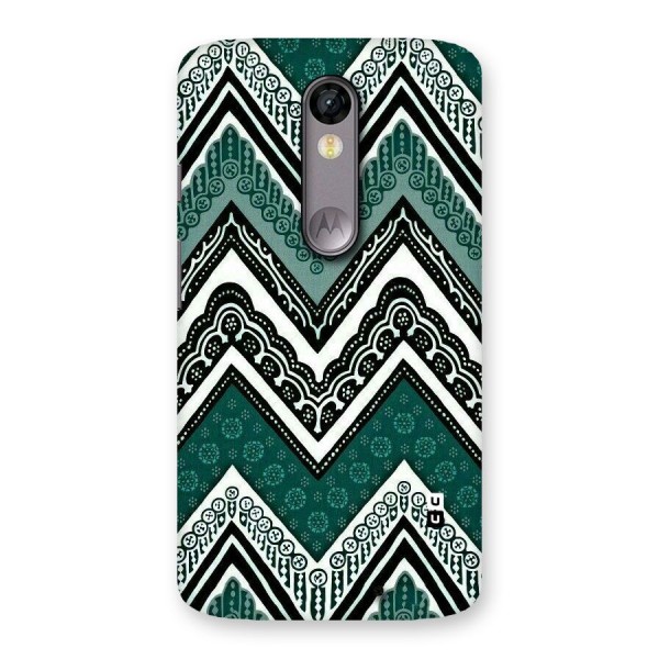 Green Chevron Back Case for Moto X Force