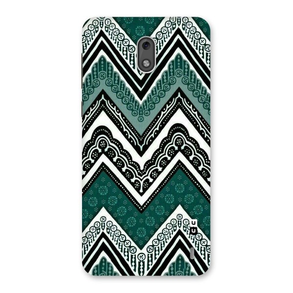 Green Chevron Back Case for Nokia 2