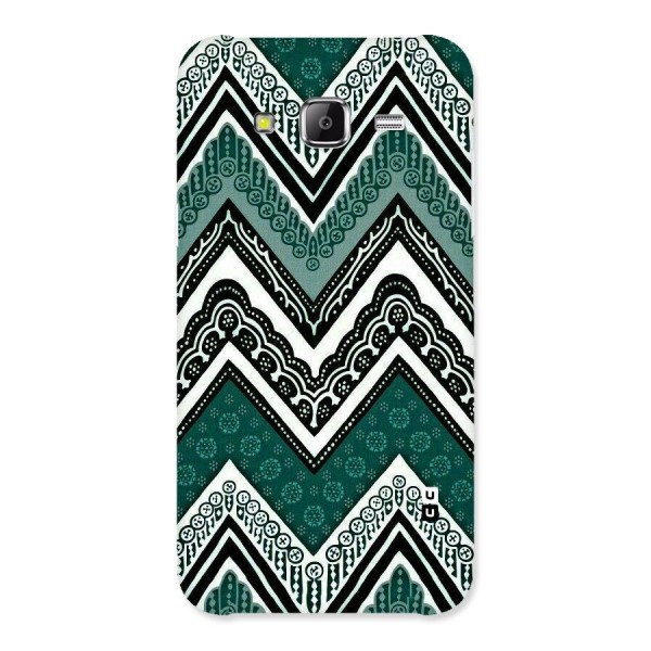 Green Chevron Back Case for Samsung Galaxy J5