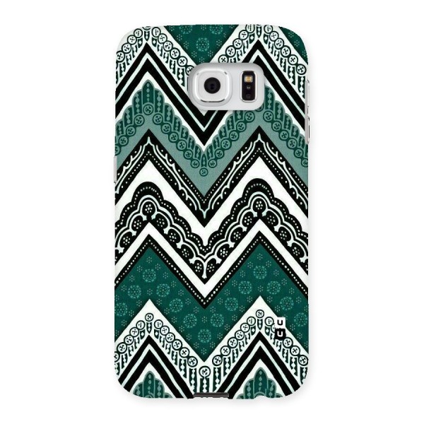 Green Chevron Back Case for Samsung Galaxy S6