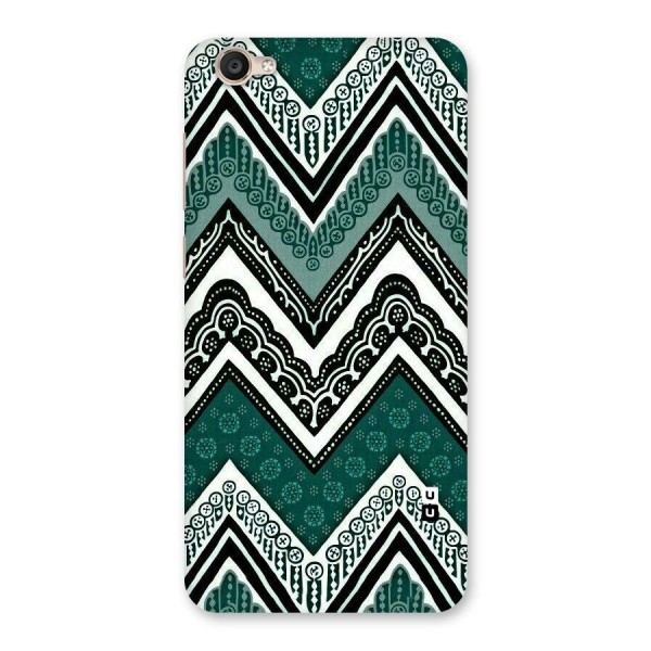 Green Chevron Back Case for Vivo Y55s