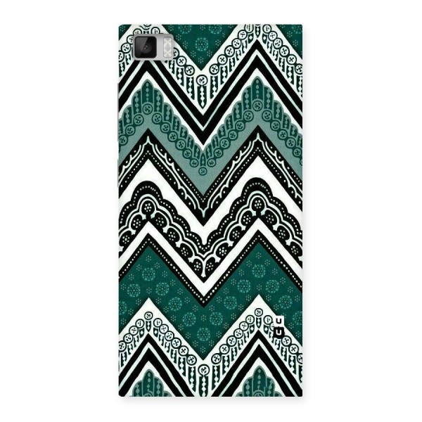 Green Chevron Back Case for Xiaomi Mi3