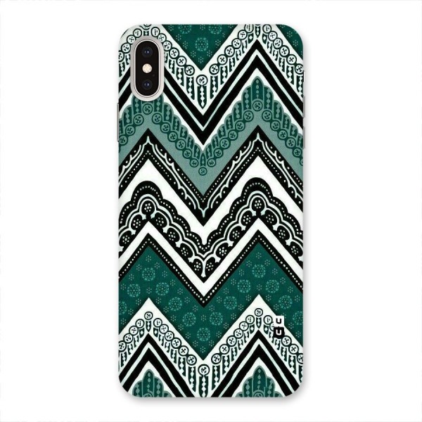 Green Chevron Back Case for iPhone XS Max