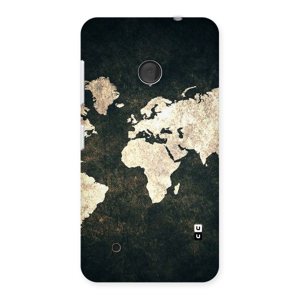 Green Gold Map Design Back Case for Lumia 530