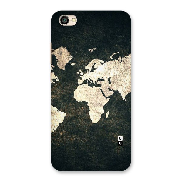 Green Gold Map Design Back Case for Redmi Y1 Lite