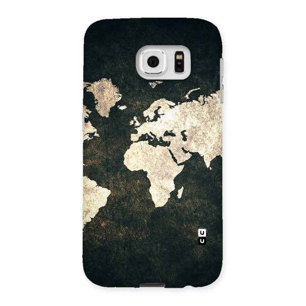 Green Gold Map Design Back Case for Samsung Galaxy S6