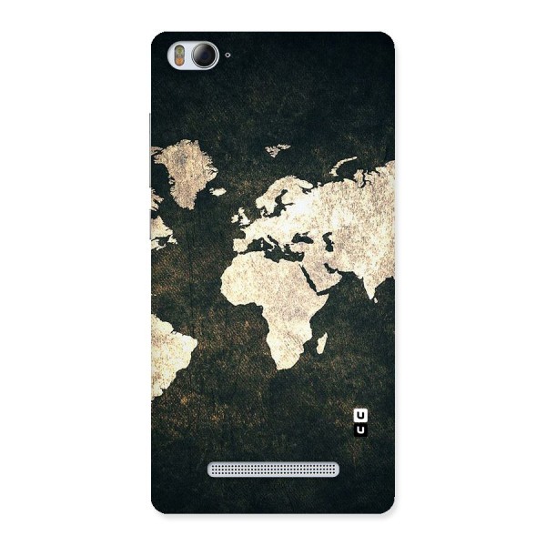 Green Gold Map Design Back Case for Xiaomi Mi4i