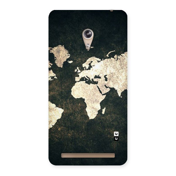 Green Gold Map Design Back Case for Zenfone 6