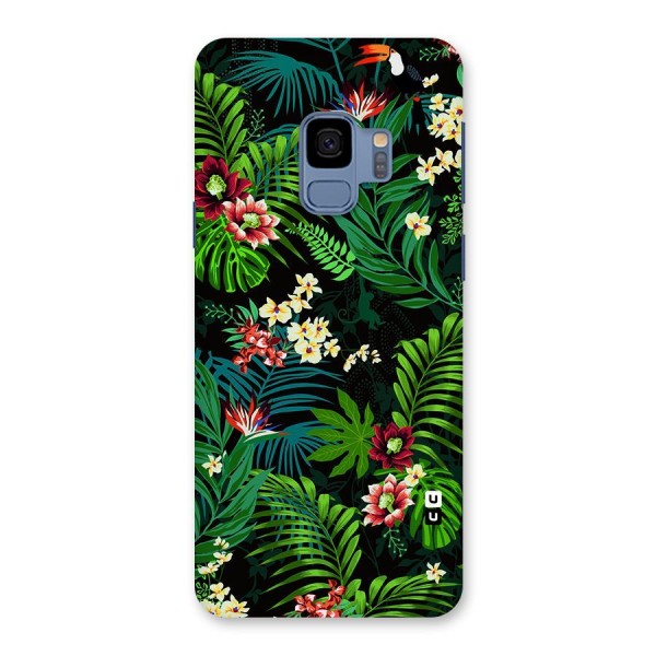 Green Leaf Design Back Case for Galaxy S9