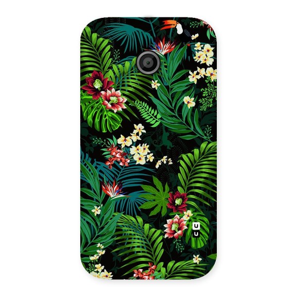 Green Leaf Design Back Case for Moto E