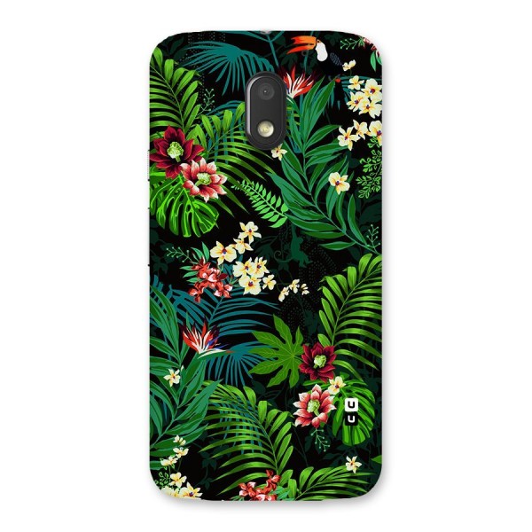 Green Leaf Design Back Case for Moto E3 Power