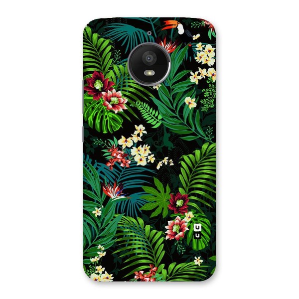 Green Leaf Design Back Case for Moto E4 Plus