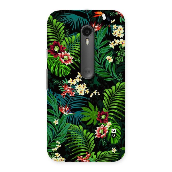 Green Leaf Design Back Case for Moto G3