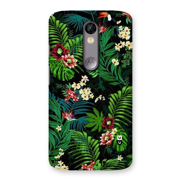 Green Leaf Design Back Case for Moto X Force