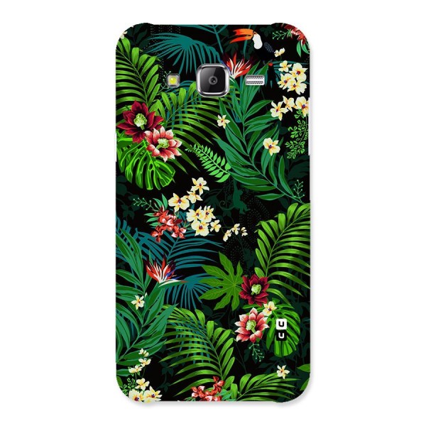 Green Leaf Design Back Case for Samsung Galaxy J5