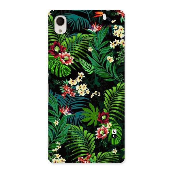 Green Leaf Design Back Case for Sony Xperia M4