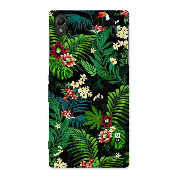 Green Leaf Design Back Case for Sony Xperia Z1