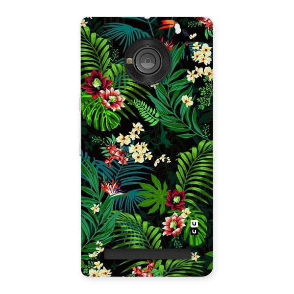 Green Leaf Design Back Case for Yu Yuphoria