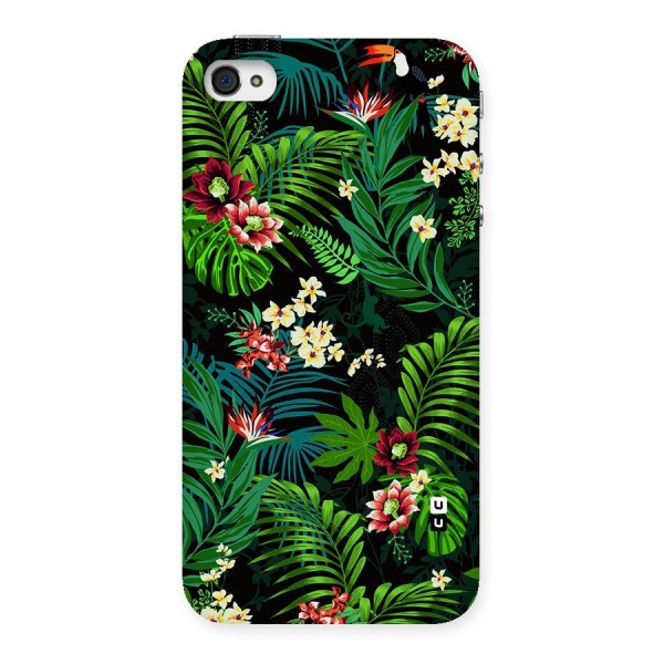 Green Leaf Design Back Case for iPhone 4 4s