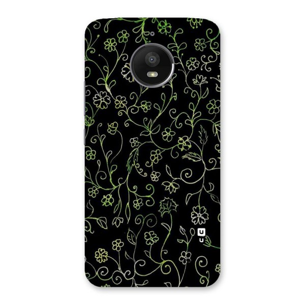 Green Leaves Back Case for Moto E4 Plus