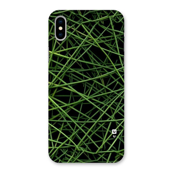 Green Lines Back Case for iPhone X