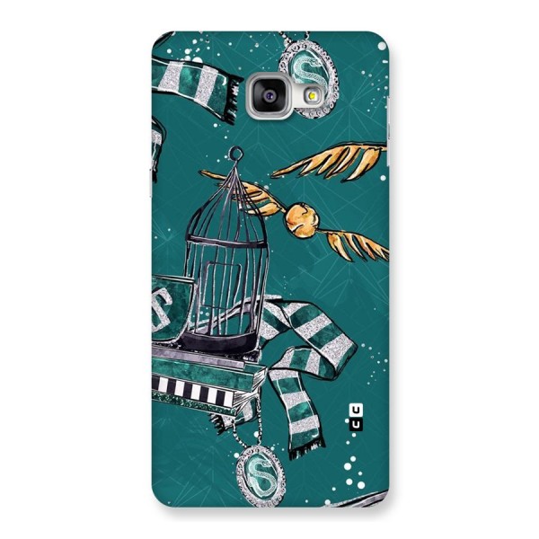 Green Scarf Back Case for Galaxy A9