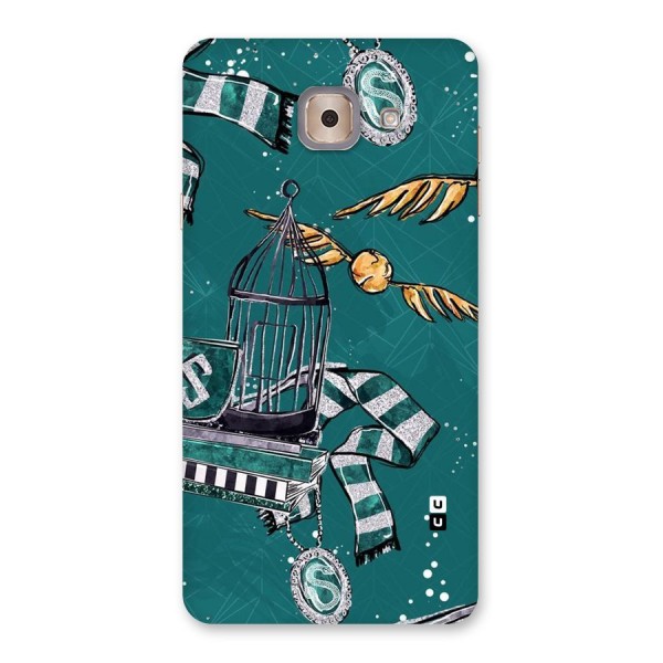 Green Scarf Back Case for Galaxy J7 Max