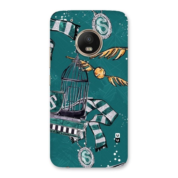 Green Scarf Back Case for Moto G5 Plus