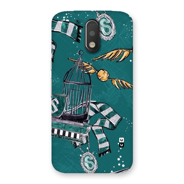 Green Scarf Back Case for Motorola Moto G4