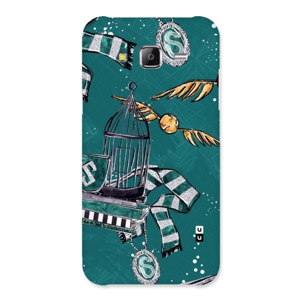 Green Scarf Back Case for Samsung Galaxy J5