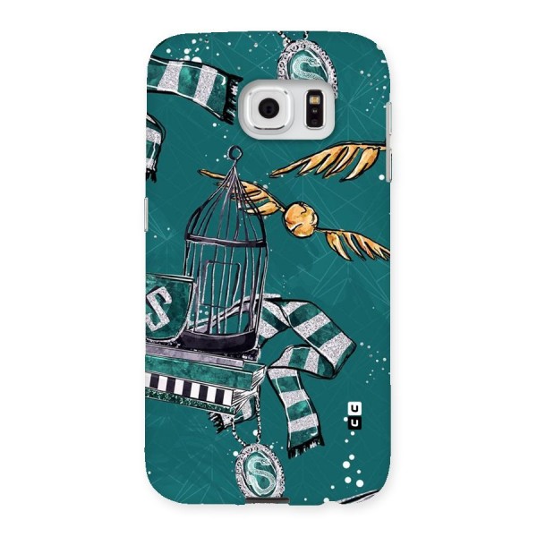 Green Scarf Back Case for Samsung Galaxy S6