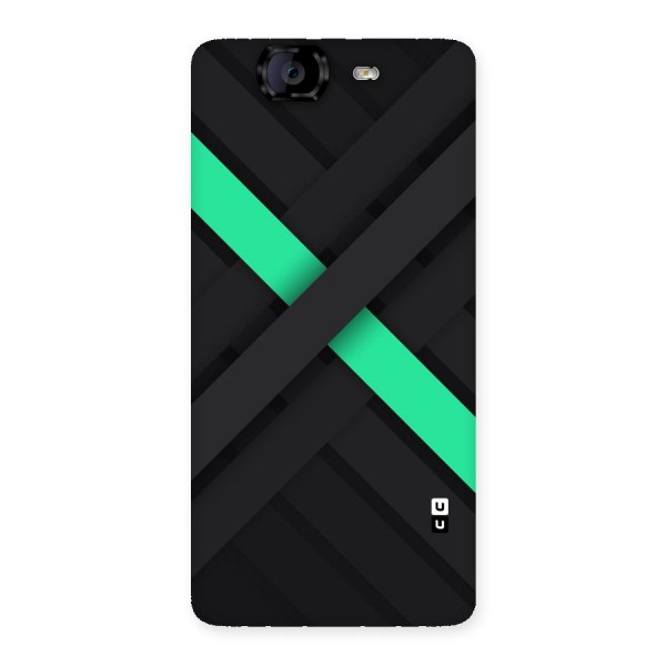 Green Stripe Diagonal Back Case for Canvas Knight A350