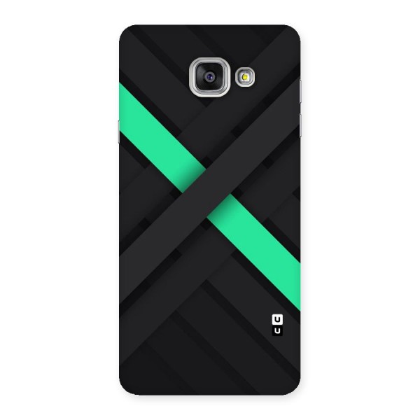 Green Stripe Diagonal Back Case for Galaxy A7 2016