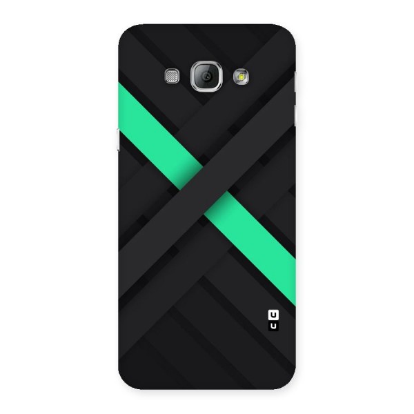 Green Stripe Diagonal Back Case for Galaxy A8