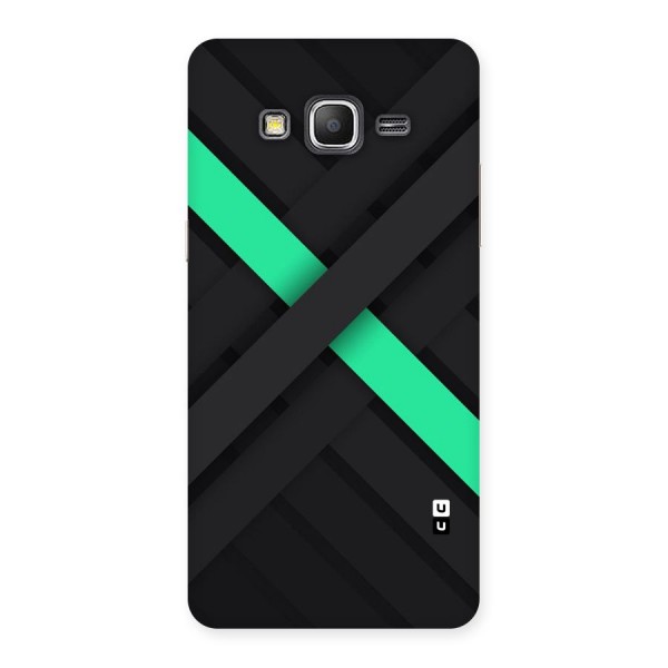 Green Stripe Diagonal Back Case for Galaxy Grand Prime