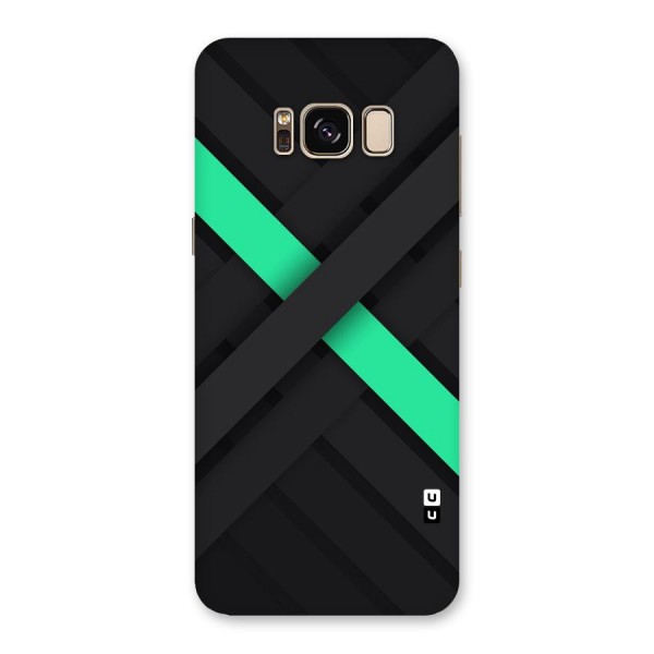 Green Stripe Diagonal Back Case for Galaxy S8