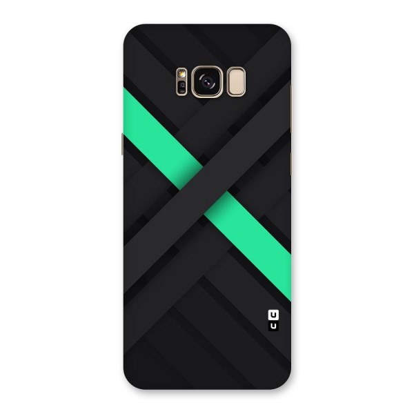 Green Stripe Diagonal Back Case for Galaxy S8 Plus