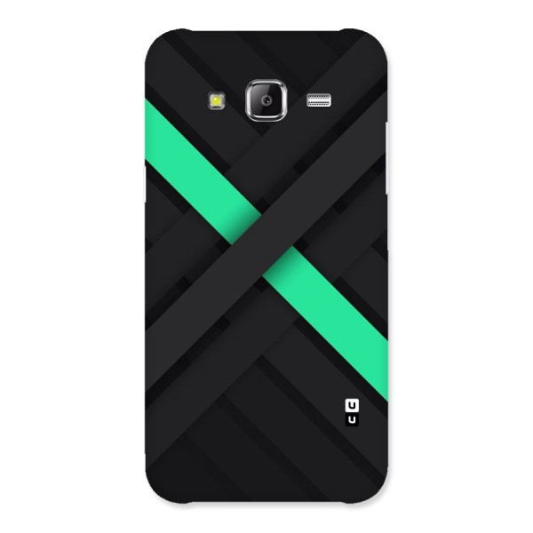 Green Stripe Diagonal Back Case for Samsung Galaxy J5