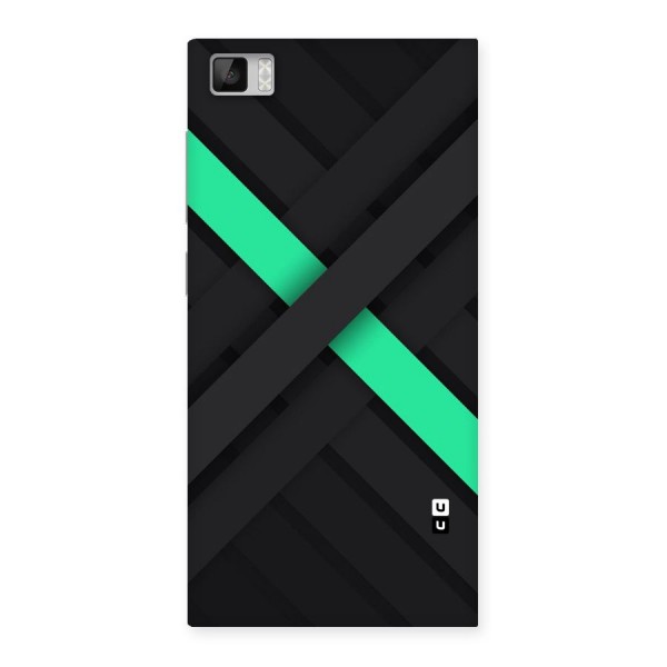 Green Stripe Diagonal Back Case for Xiaomi Mi3