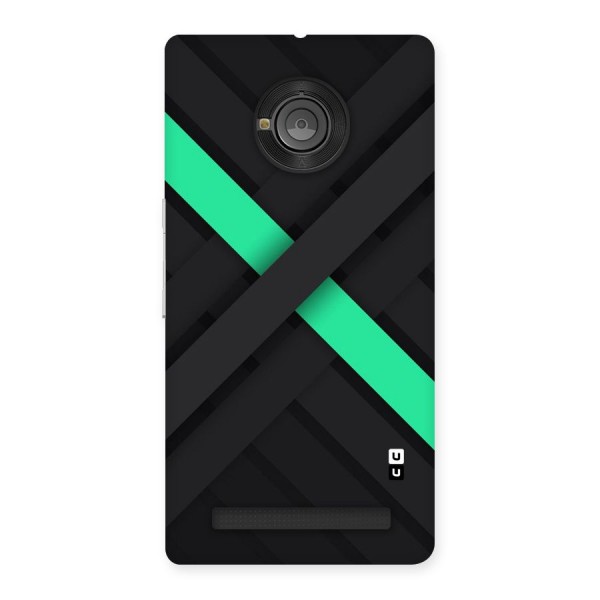 Green Stripe Diagonal Back Case for Yu Yuphoria