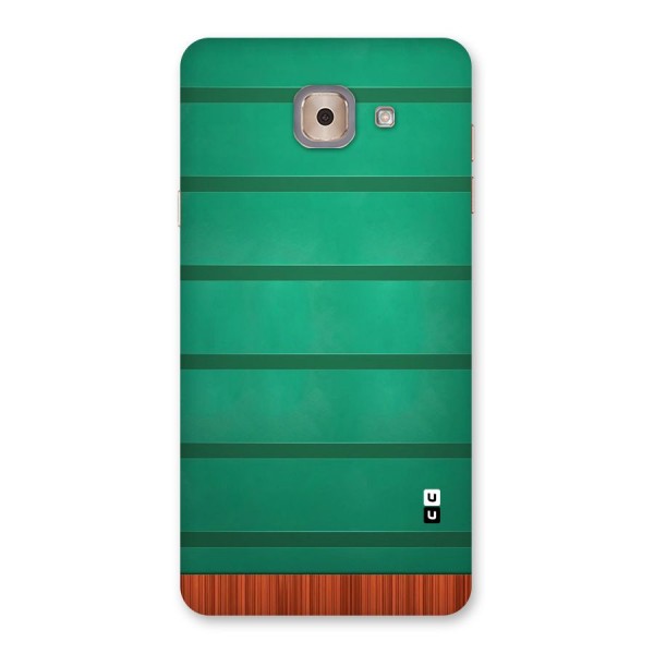 Green Wood Stripes Back Case for Galaxy J7 Max