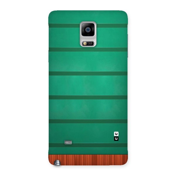 Green Wood Stripes Back Case for Galaxy Note 4