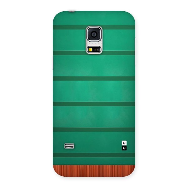 Green Wood Stripes Back Case for Galaxy S5 Mini