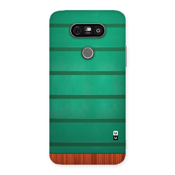 Green Wood Stripes Back Case for LG G5