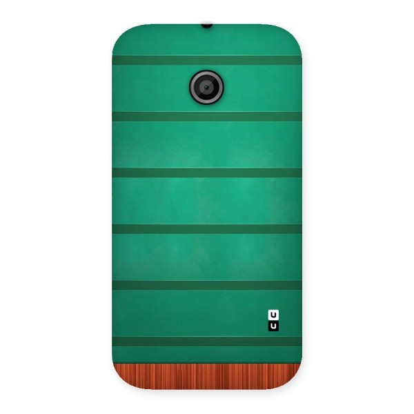 Green Wood Stripes Back Case for Moto E