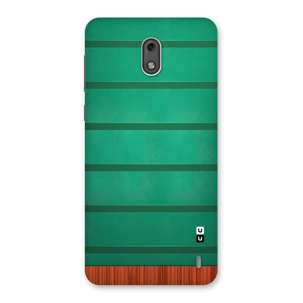 Green Wood Stripes Back Case for Nokia 2