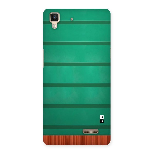 Green Wood Stripes Back Case for Oppo R7