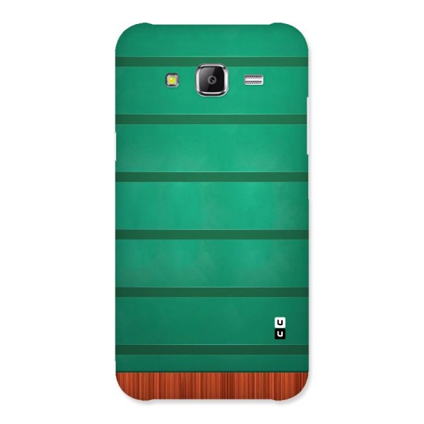 Green Wood Stripes Back Case for Samsung Galaxy J5