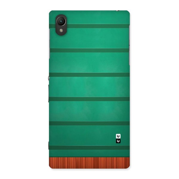 Green Wood Stripes Back Case for Sony Xperia Z1